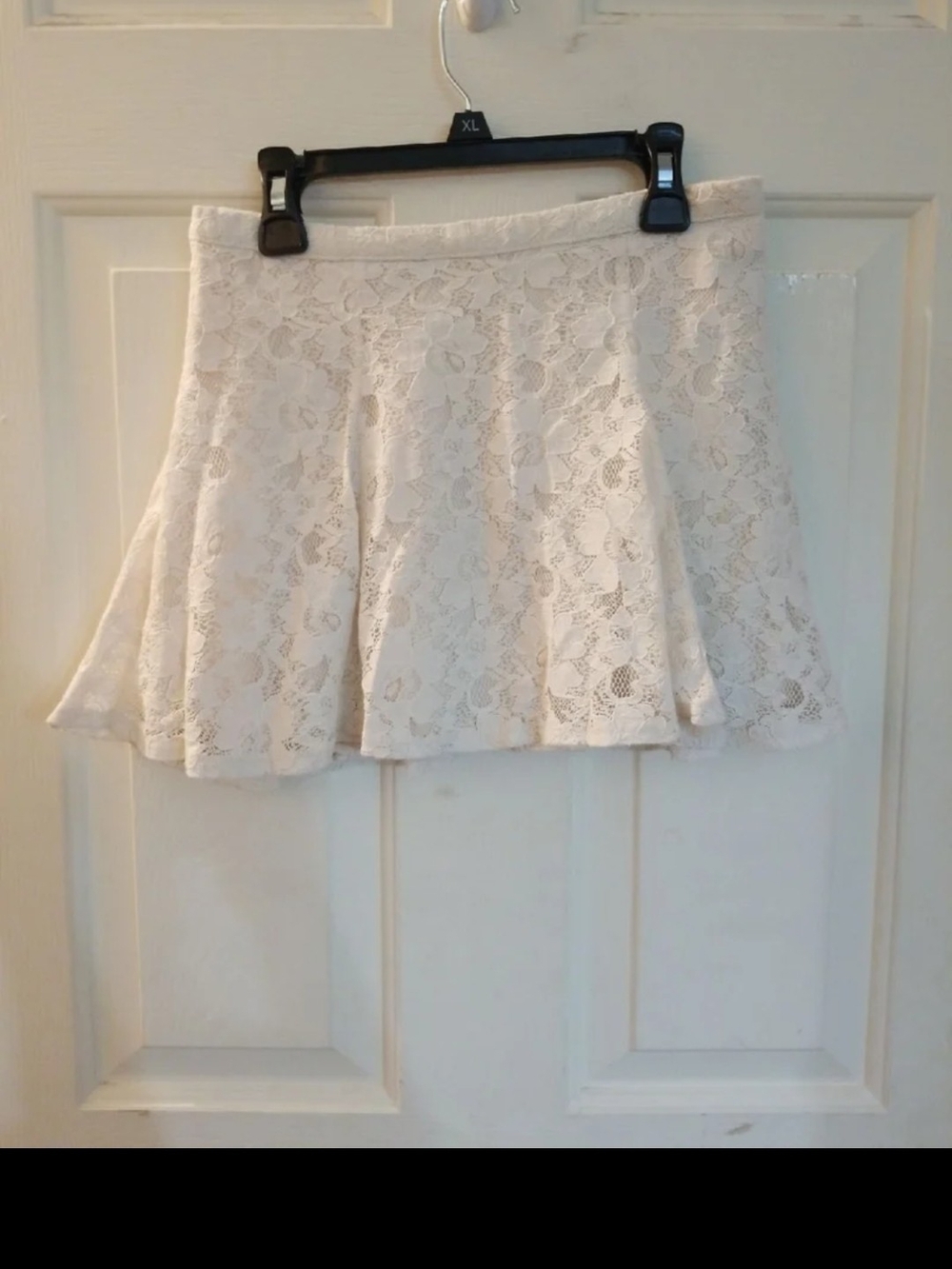 Abercrombie & Fitch White Lace Circle Skirt Size XL 14-16